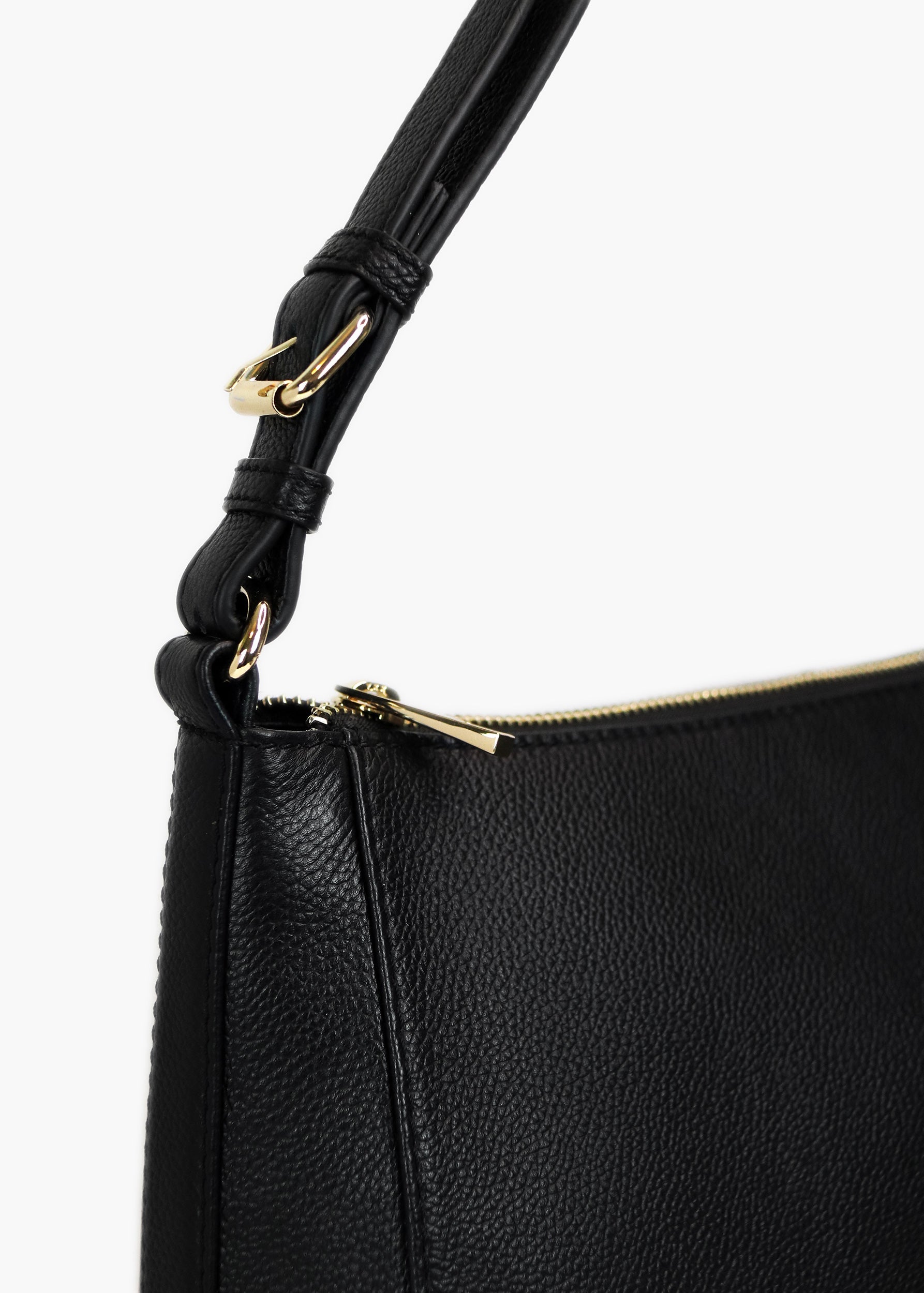 Alice Black Leather Shoulder Bag