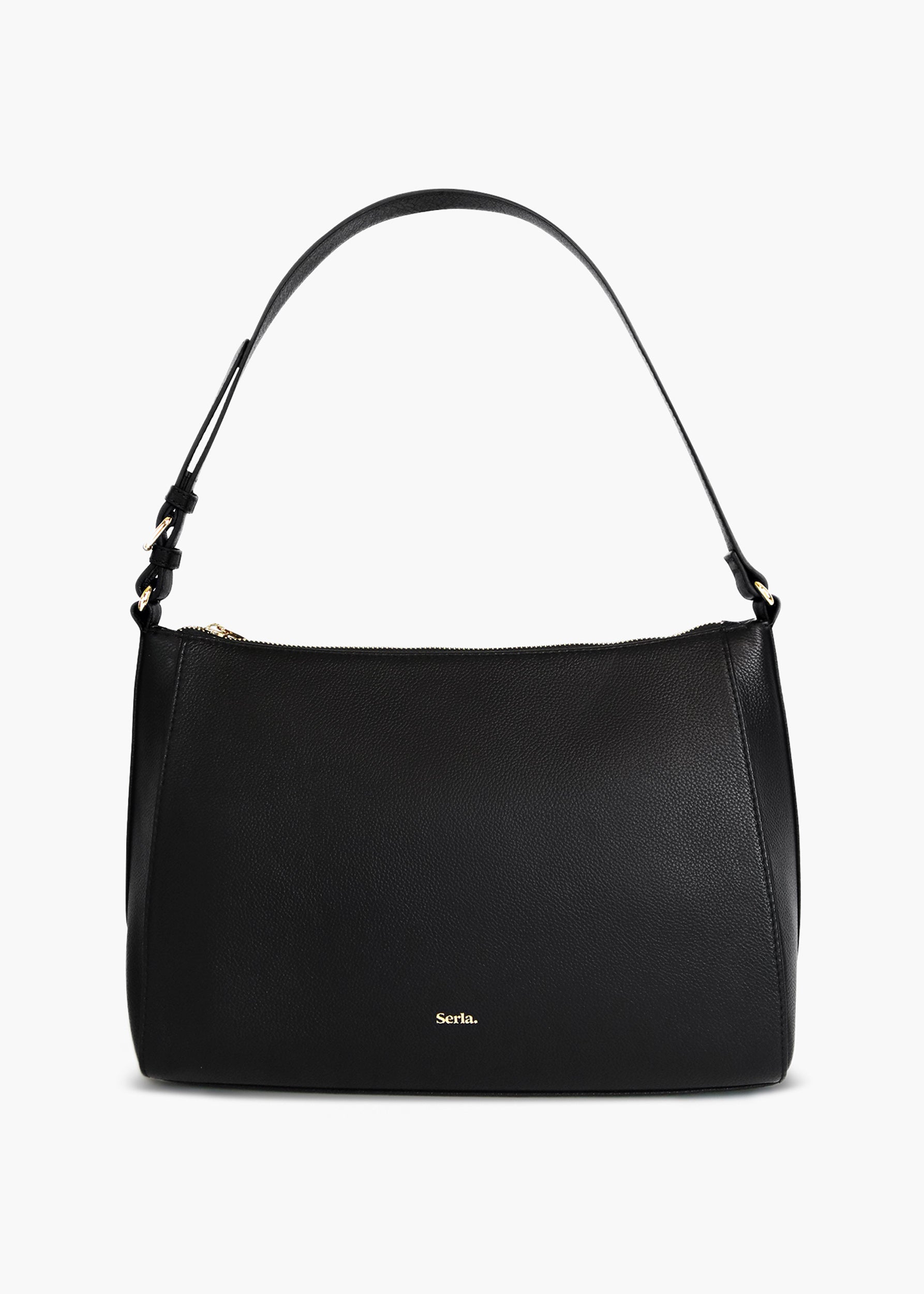 Alice Black Leather Shoulder Bag