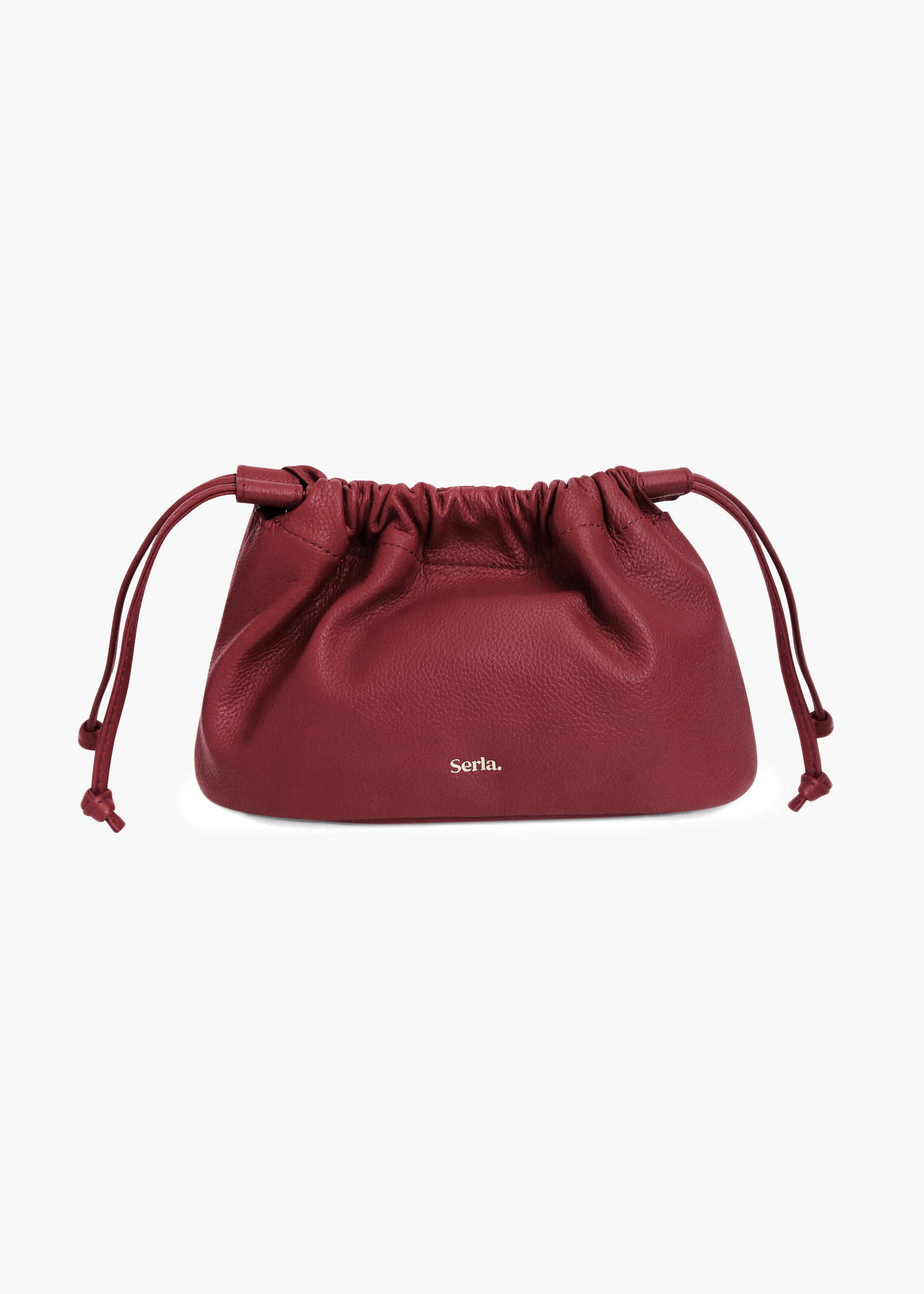 Celia Bordeaux Leather Crossbody Bag