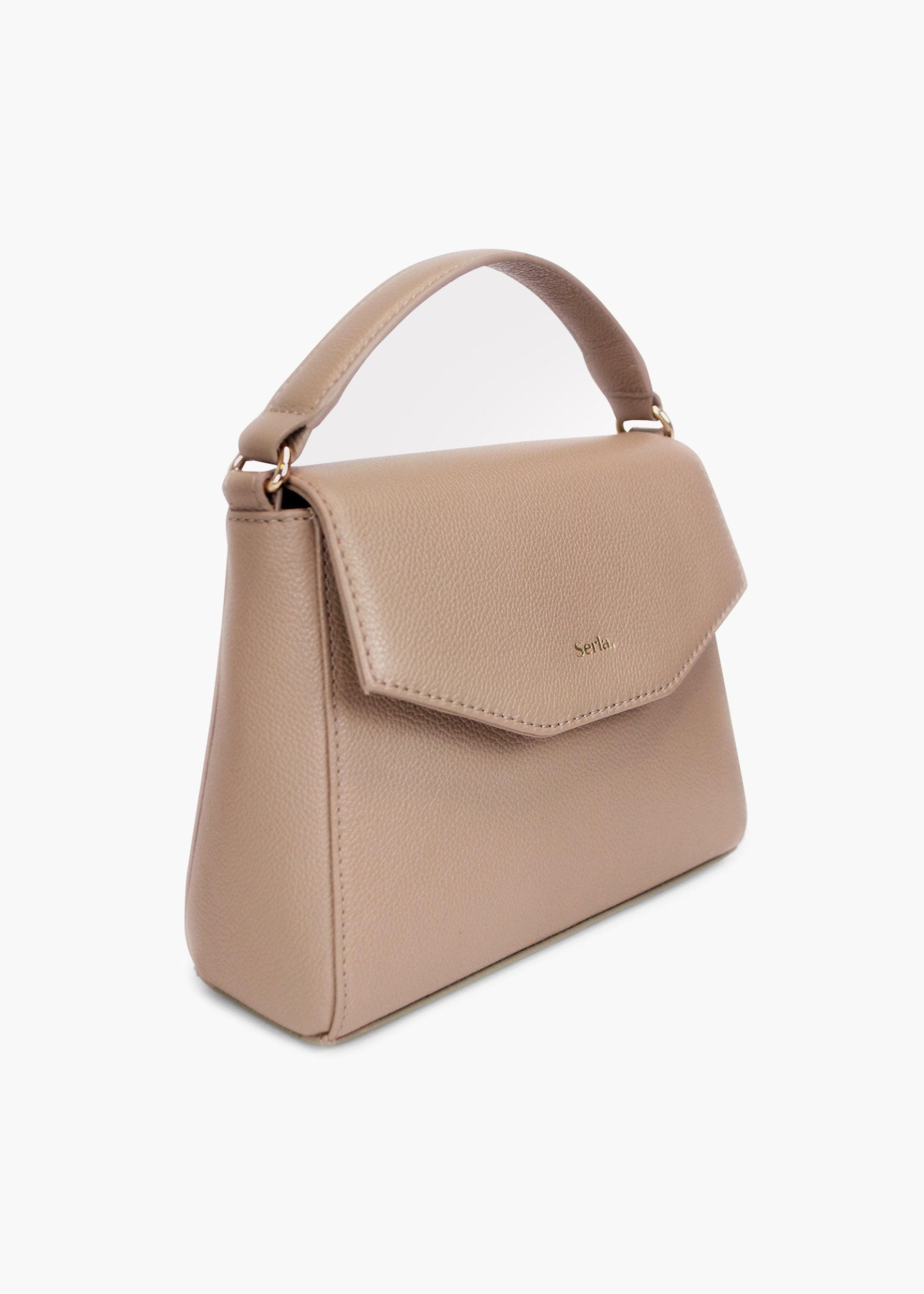 Kate Taupe Leather Crossbody Bag