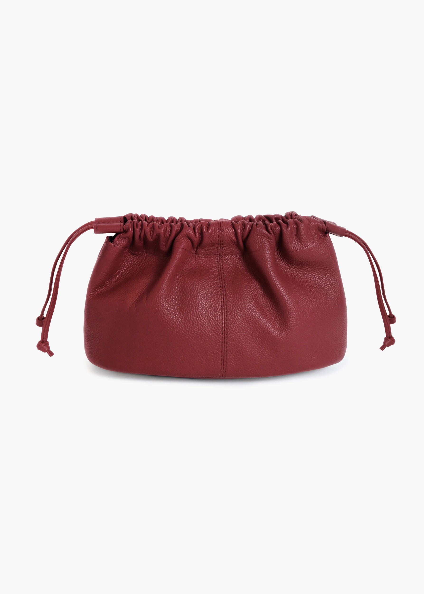 Celia Bordeaux Leather Crossbody Bag