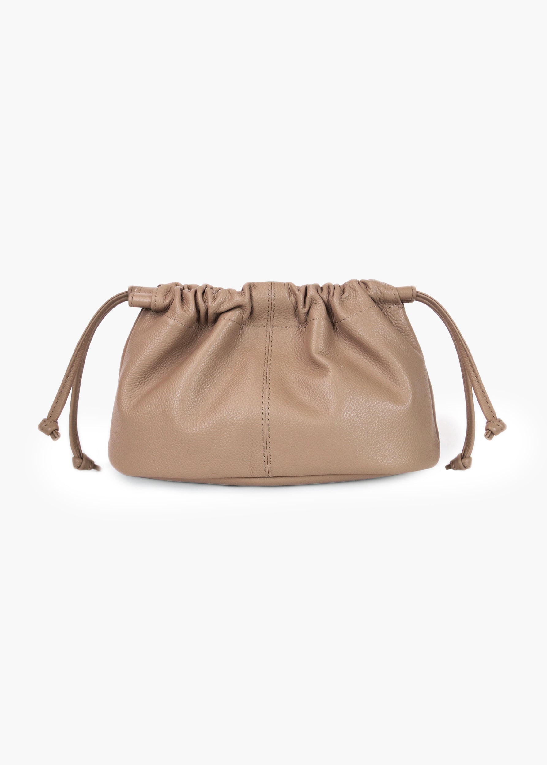 Celia Taupe Leather Crossbody Bag