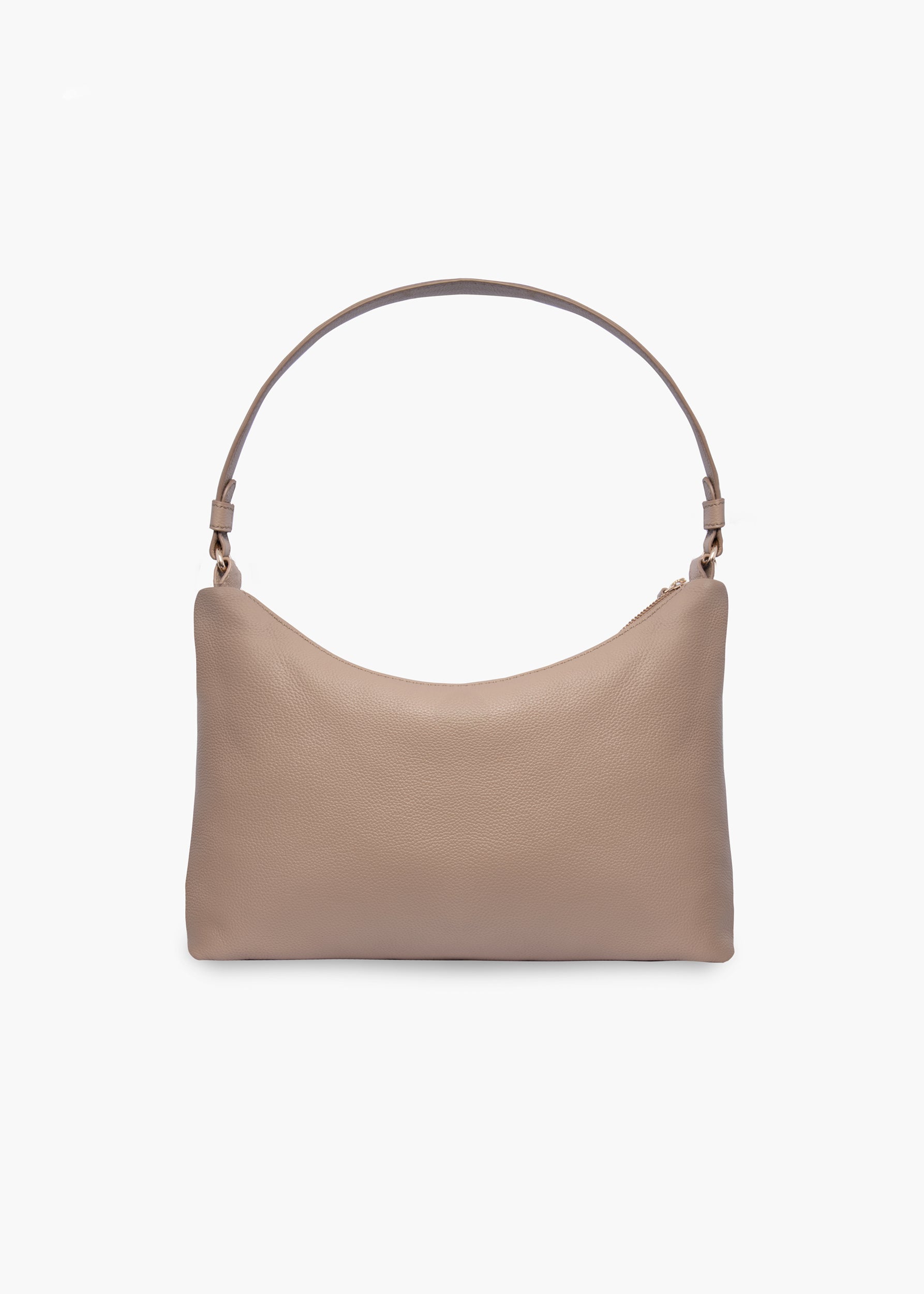 Juliet Taupe Leather Shoulder Bag